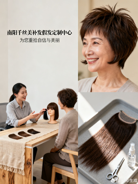 南阳千丝美:白发不用染,定制假发更省心 南阳千丝美:白发不用染,定制假发更省心